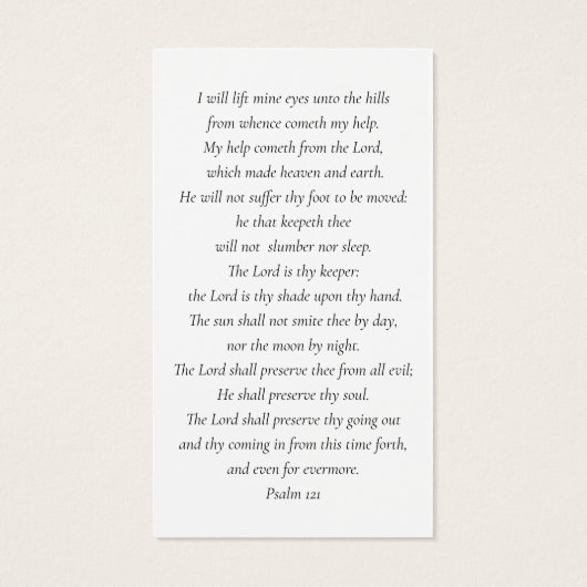 Blue Butterfly Photo Memorial Prayer Card Visitekaartje (Achterkant)