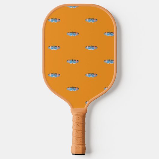 Blue Butterfly Pickleball Paddle (Achterkant)