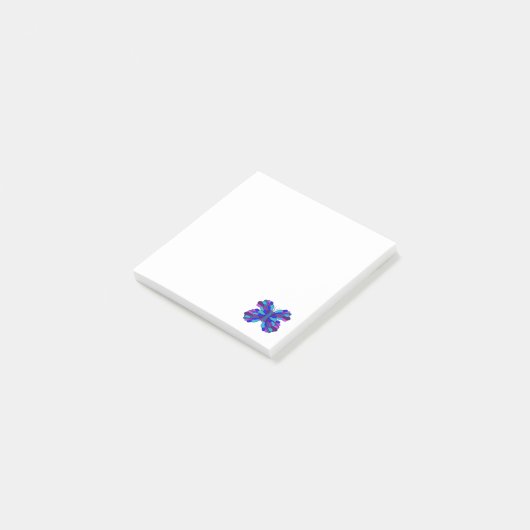 Blue Butterfly Post-It Notes (Schuin)