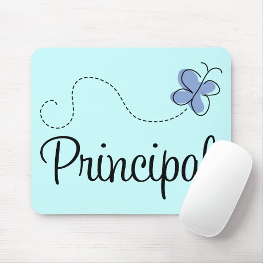 Blue Butterfly Principal Gift Muismat (Met muis)