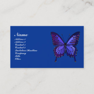 Blue Butterfly Profile Card Visitekaartje