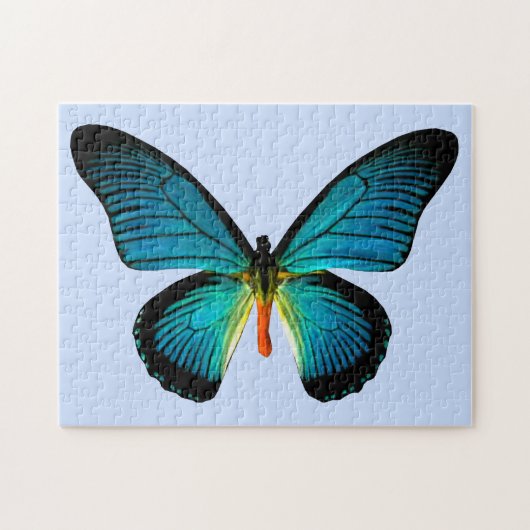 Blue Butterfly Puzzle Legpuzzel (Horizontaal)