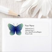 Blue Butterfly Return Address Labels (Insitu)