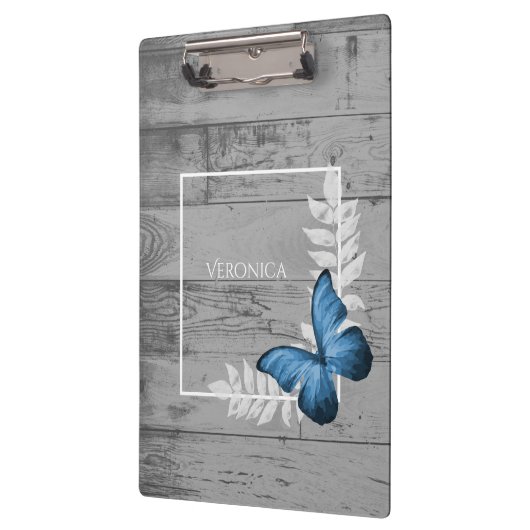 Blue Butterfly Rustic-klembord Klembord (Links)
