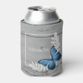 Blue Butterfly Rustic Koelbox Blikjeskoeler (Blikje Voorkant)