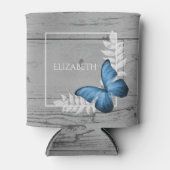Blue Butterfly Rustic Koelbox Blikjeskoeler (Voorkant)
