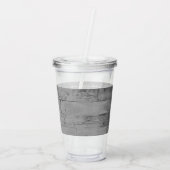 Blue Butterfly Rustic Specialized Acryltumbler Acryl Drinkbeker (Achterkant)