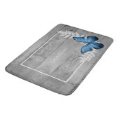 Blue Butterfly Rustic Specialized Bath Mat (Gekanteld)