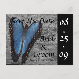 Blue Butterfly Sla de datum Briefkaarten