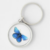 Blue Butterfly sleutelhanger/keyring Sleutelhanger (Voorkant)
