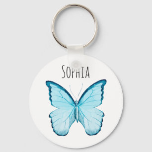 Blue Butterfly Sleutelhanger Sjabloon