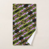 Blue Butterfly sluit Natuur Pattern op Bad Handdoek (Handdoek)