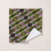 Blue Butterfly sluit Natuur Pattern op Bad Handdoek (Wasdoekje)