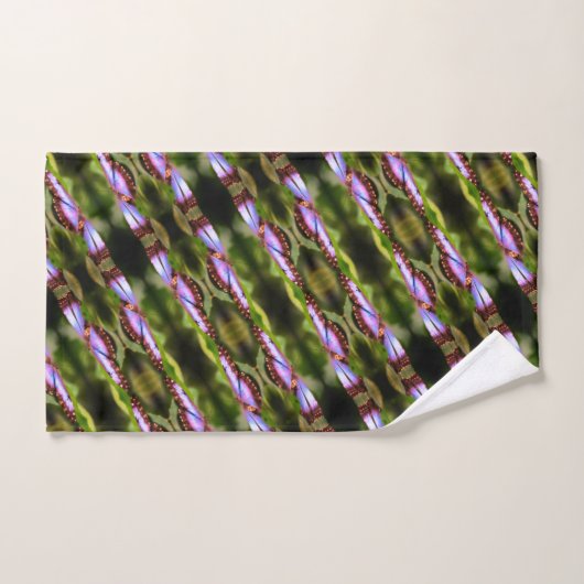 Blue Butterfly sluit Natuur Pattern op Bad Handdoek (Handdoek)