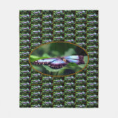 Blue Butterfly sluit Natuur Pattern op Fleece Deken (Voorkant)
