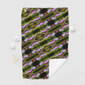 Blue Butterfly sluit Natuur Pattern op Golfhanddoek (Insitu)