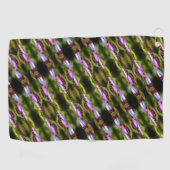 Blue Butterfly sluit Natuur Pattern op Golfhanddoek (Horizontaal)