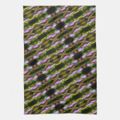 Blue Butterfly sluit Natuur Pattern op Theedoek (Verticaal)