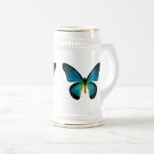 Blue Butterfly Stein Bierpul (Voorkant rechts)