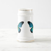 Blue Butterfly Stein Bierpul (Center)