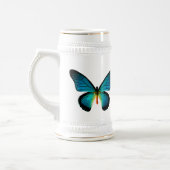 Blue Butterfly Stein Bierpul (Links)