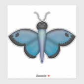 Blue Butterfly-sticker Sticker (Vel)
