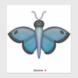 Blue Butterfly-sticker Sticker