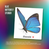 Blue Butterfly-sticker Sticker