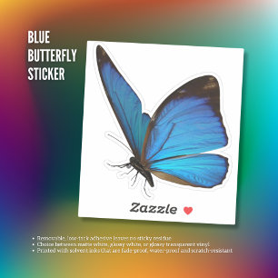 Blue Butterfly-sticker Sticker