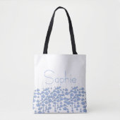 Blue Butterfly Swarm Custom Tote Bag (Voorkant)