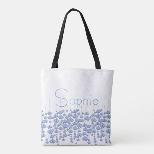 Blue Butterfly Swarm Custom Tote Bag (Achterkant)