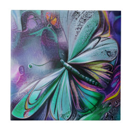 Blue Butterfly Tegeltje