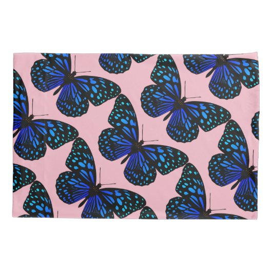 Blue Butterfly Thunder_Cove Kussensloop (Achterkant)