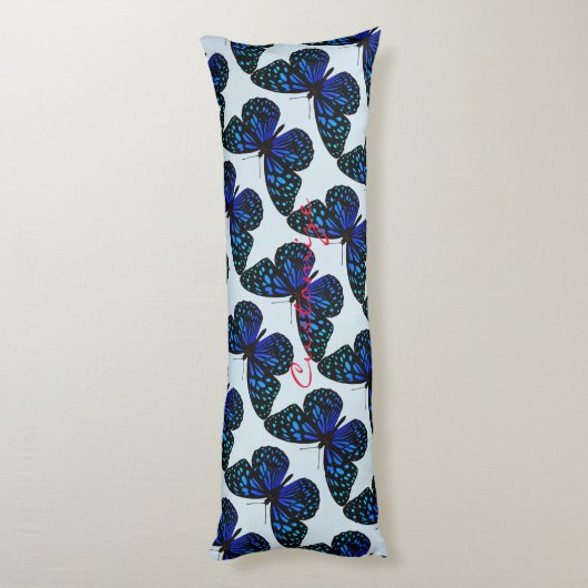 Blue Butterfly Thunder_Cove Lichaamskussen (Achterkant (Verticaal))