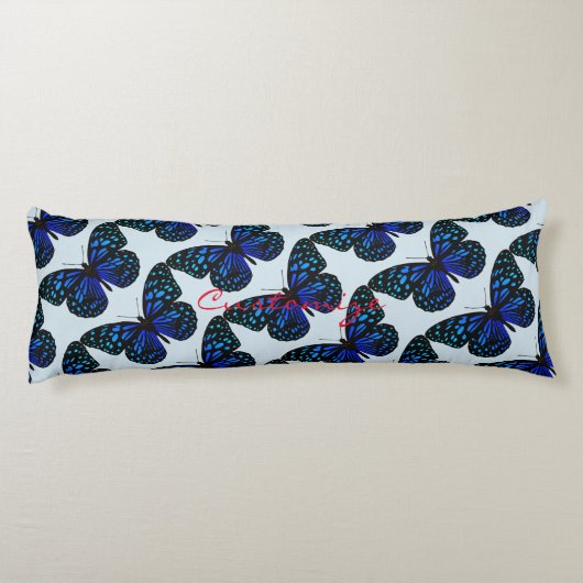 Blue Butterfly Thunder_Cove Lichaamskussen (Achterkant)
