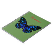 Blue Butterfly Thunder_Cove Notitieboek (Linkerzijde)