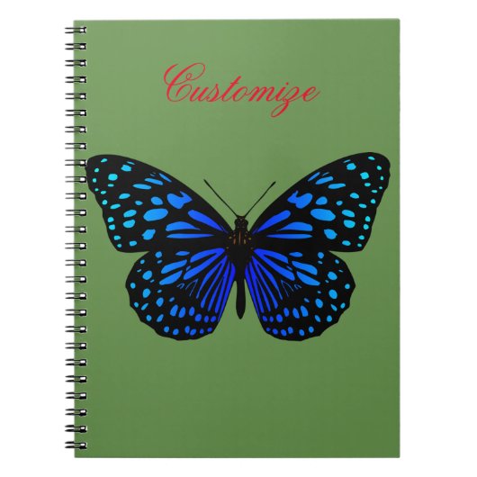 Blue Butterfly Thunder_Cove Notitieboek (Voorkant)