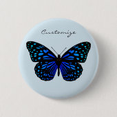 Blue Butterfly Thunder_Cove Ronde Button 5,7 Cm (Voorkant)