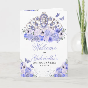 Blue Butterfly Tiara Quinceanera-programma