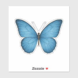 Blue Butterfly Vinyl - Elegante Natuur-geïnspireer Sticker