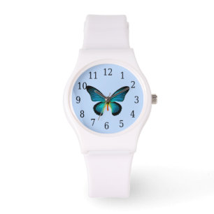 Blue Butterfly Watch Horloge