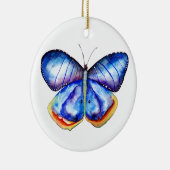 Blue Butterfly waterverf kunst Ornament (Rechts)