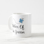 Blue Butterfly Wedding Moeder van de Groom Mok (Voorkant links)