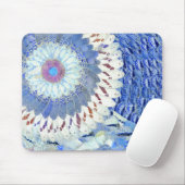Blue Butterfly Wing Art Mousepad Muismat (Met muis)