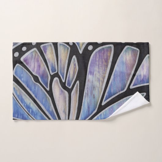 Blue Butterfly Wing Bad Handdoek (Handdoek)