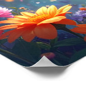 Blue Butterfly Woman Poster (Hoek)