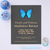 Blue Butterfly Women's Health and Wellness Flyer (Enkel)