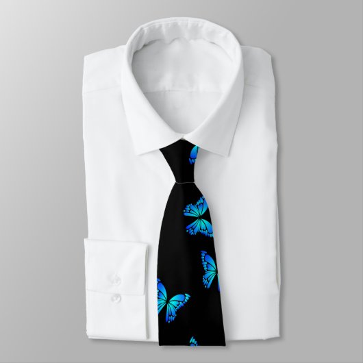 Blue Butterflys door winkelier Stropdas (Gebonden)
