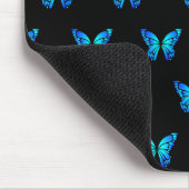 Blue Butterflys van de winkelier. Muismat (Hoek)