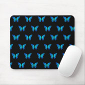 Blue Butterflys van de winkelier. Muismat (Met muis)